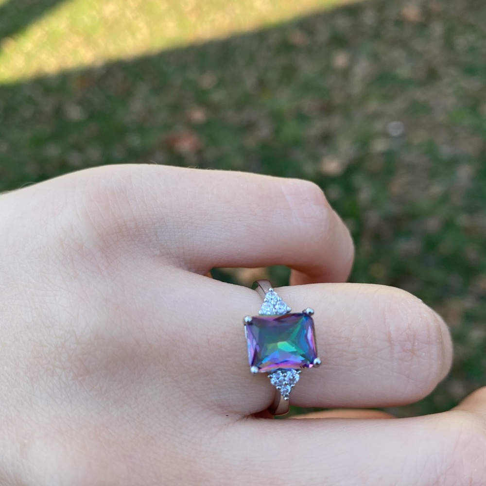 New 925 sterling silver topaz ring - Picture 4 of 10